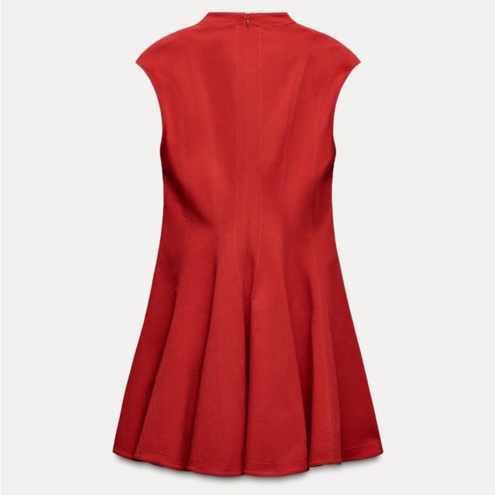 Zara Mini Godet Dress ZW Collection S - Picture 6 of 9